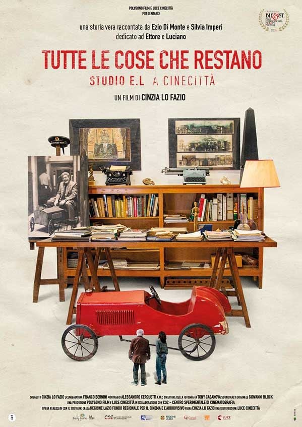 Edizione  di Tutte le cose che restano – Studio E. L a Cinecittà